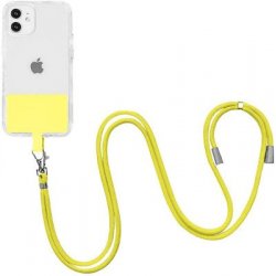 Borofone Universal Cell Phone Lanyard with Adjustable Nylon Neck Strap Yellow