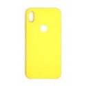 IPhone XR Silicone Case Logo Hole Yellow