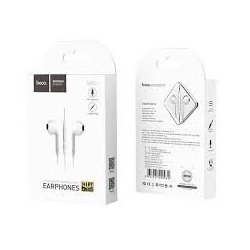 Hoco M55 Memory Sound Wire Control Earphones With Mic White