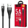 Hoco U53 5A Flash USB To Type-C Cable 1.2m Black