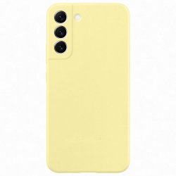 Samsung Galaxy S22 Plus Silky And Soft Touch Silicone Cover Yellow