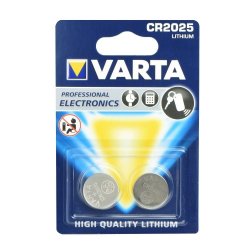 Varta CR2025 Lithium Battery 3V Pack 2 Pcs