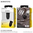 Borofone BZ8 MaxRide Dual Port In Car Black