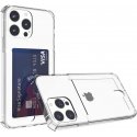 IPhone 13 Pro Max Luxury Shockproof Card Holder Case Transperant