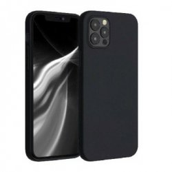 IPhone 12/12 Pro Case Carbon Fiber Design TPU Flexible Soft Black