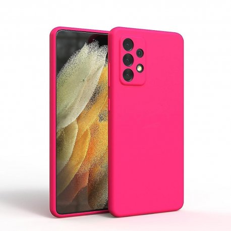 Samsung Galaxy A33 5G A336 Silicone Case Full Camera Protection Hot Pink
