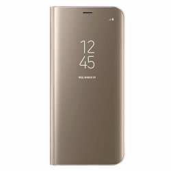Samsung Galaxy S6 Edge G925 Clear View Case Gold