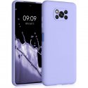 Xiaomi Pocofone X3 Silicone Case Full Camera Protection Lila
