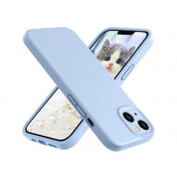 IPhone 13 Mini Sillicone Case Full Camera Protection Baby Blue