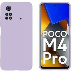 Xiaomi Pocofone M4 Pro 4G Silky And Soft Touch Silicone Cover Full Camera Protection Purple