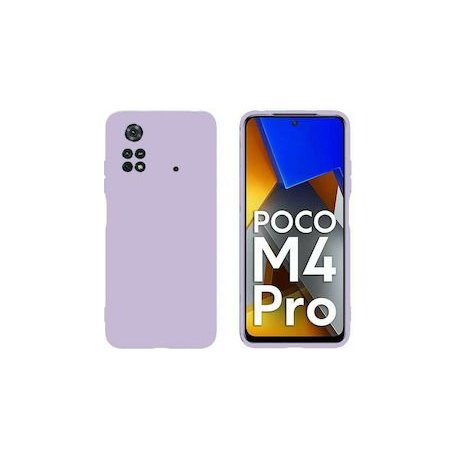 Xiaomi Pocofone M4 Pro 4G Silky And Soft Touch Silicone Cover Full Camera Protection Purple