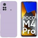Xiaomi Pocofone M4 Pro 4G Silky And Soft Touch Silicone Cover Full Camera Protection Purple
