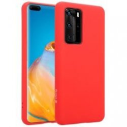 Huawei P40 Pro Silky And Soft Touch Silicone Cover Red