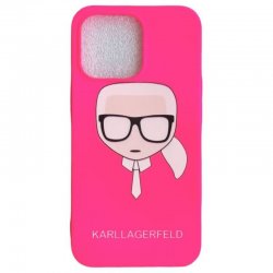 IPhone 13 Mini Karl Lagerfeld Soft Silicone Case Ikonik Pink
