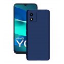 Vivo Y01 Silky And Soft Touch Silicone Cover Full Camera Protection Blue