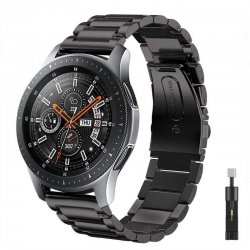 Samsung /Xiaomi/Huawei Watch 22mm Metal Strap Bracelet Black