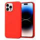 IPhone 14 Pro Max Silky And Soft Touch Silicone Cover Red