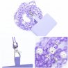 Borofone Universal Cell Phone Crystal Diamont Pendant Neck Strap Purple