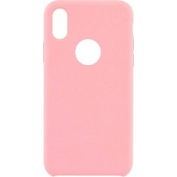 IPhone XR Silicone Case Logo Hole Pink