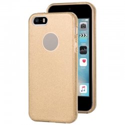 IPhone 5/5S/SE Silicone Case Glitter Rose Gold