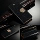 IPhone 5/5S/SE Book Case Glitter Black