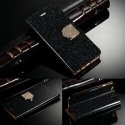 IPhone 5/5S/SE Book Case Glitter Black