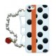 IPhone 5/5S/SE Silicone Case White with Black Spots