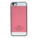 IPhone 5/5S/SE Plastic Case LO Pink-White