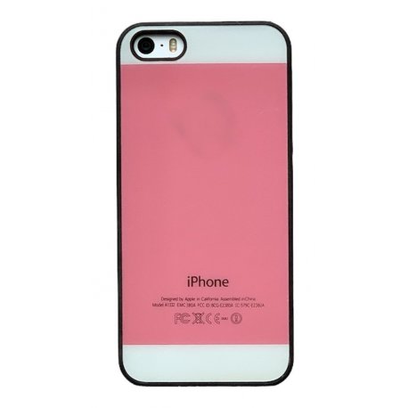 IPhone 5/5S/SE Plastic Case LO Pink-White