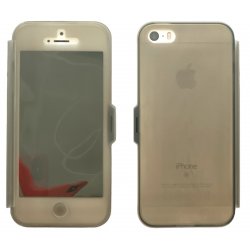 IPhone 5/5S/SE Book Case Transperant Smoke