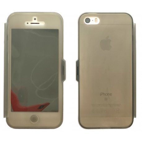 IPhone 5/5S/SE Book Case Transperant Smoke