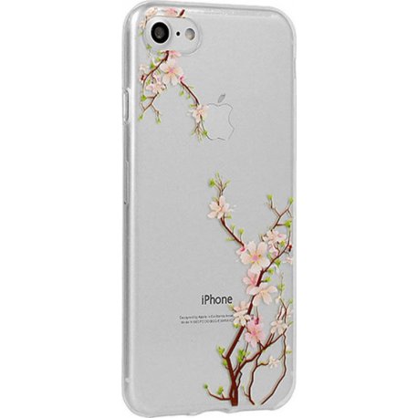 IPhone 6/6S Sillicone Case Flowers Transperant