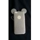 IPhone 6/6S Silicone Case Mickey Mouse Ears Glitter Silver