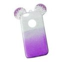 IPhone 6/6S Silicone Case Glitter Mickey Mouse Ears Strass Silver-Purple