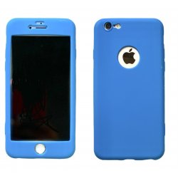 IPhone 6/6S 360 Liquid Silicone Case Blue