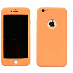 IPhone 6/6S 360 Liquid Silicone Case Orange