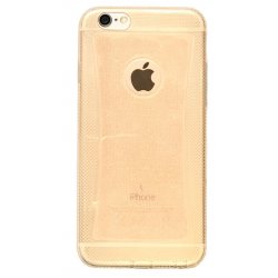IPhone 6/6S Silicone Case Glitter Orange