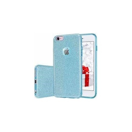 IPhone 6 Plus/6S Plus Silicone Case with Glitter Blue