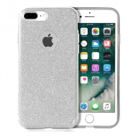 IPhone 6 Plus/6S Plus Silicone Case Glitter Silver