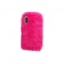 IPhone 6 Plus/6S Plus Back Case Faux Fur Hair Soft Warm Red
