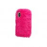 IPhone 6 Plus/6S Plus Back Case Faux Fur Hair Soft Warm Red