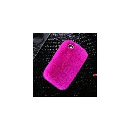 IPhone 6 Plus/6S Plus Back Case Faux Fur Hair Soft Warm Hot Pink