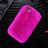 IPhone 6 Plus/6S Plus Back Case Faux Fur Hair Soft Warm Hot Pink