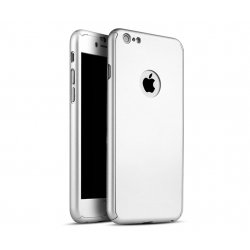 IPhone 6 Plus / 6S Plus Ultra Thin 360° Full Body Protective Case Metal Silver