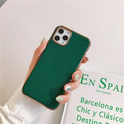 IPhone 11 Luxury Soft Silicone Electroplated Case Shine Green