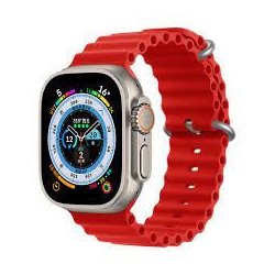 Apple Watch Ocean Band Strap 44/45/49 mm Red