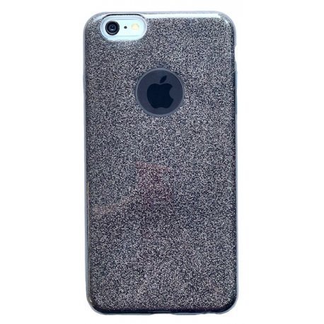IPhone 7 Plus/8 Plus Silicone Glitter Case Black