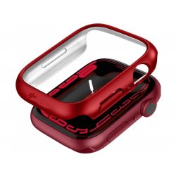 MBaccess Apple Watch 7 45mm Thin Fit Plastic Case Red