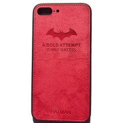 IPhone 7 Plus/8 Plus Pattern Cloth Case Batman Red
