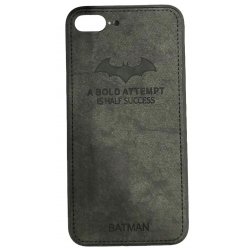 IPhone 7 Plus/8 Plus Pattern Cloth Case Batman Dark Grey